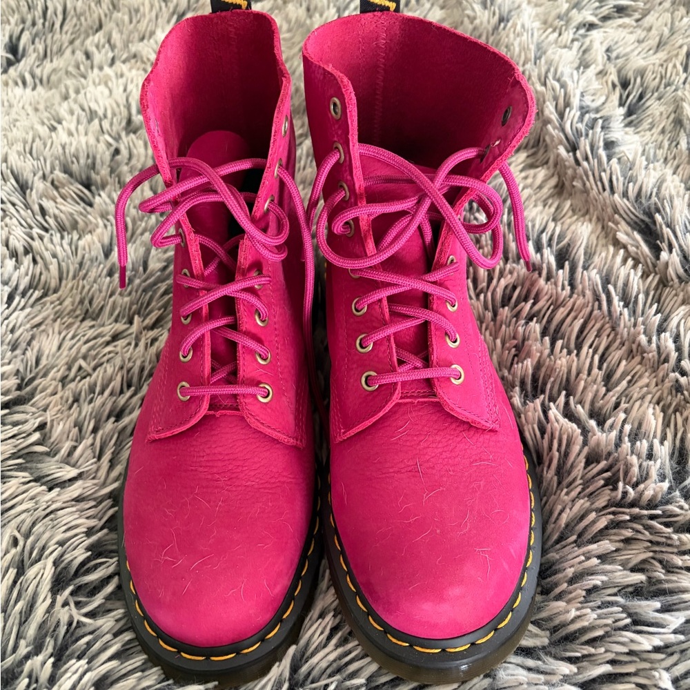Dr. Martens Bold Pink Lace-Up Boots